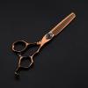 Hair Cutting Shears, 6 Inch Professional 440cSteel Bronze Phoenix Hair Scissors Haircut Thinning Barber Cutting Shears Tools Hairdresser Scissors Set( view 2