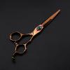 Hair Cutting Shears, 6 Inch Professional 440cSteel Bronze Phoenix Hair Scissors Haircut Thinning Barber Cutting Shears Tools Hairdresser Scissors Set( view 3