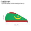 ChenGua Flag of Mauritania Coral Velvet Dry Hair Cap - Super Absorbent Hair Towel Wrap Microfiber Hair Turban for Women Men view 4