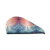 ChenGua Fantasy Paradise Space Coral Velvet Dry Hair Cap - Super Absorbent Hair Towel Wrap Microfiber Hair Turban for Women Men view 1