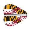 ChenGua Maryland State Flag Coral Velvet Dry Hair Cap - Super Absorbent Hair Towel Wrap Microfiber Hair Turban for Women Men view 2