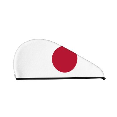 ChenGua Japanese Flag Coral Velvet Dry Hair Cap - Super Absorbent Hair Towel Wrap Microfiber Hair Turban for Women Men