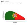 ChenGua Portuguese Flag Coral Velvet Dry Hair Cap - Super Absorbent Hair Towel Wrap Microfiber Hair Turban for Women Men view 4
