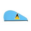 ChenGua Flag of Saint Lucia Coral Velvet Dry Hair Cap - Super Absorbent Hair Towel Wrap Microfiber Hair Turban for Women Men view 1