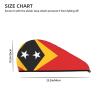 ChenGua Flag of Timor-Leste Coral Velvet Dry Hair Cap - Super Absorbent Hair Towel Wrap Microfiber Hair Turban for Women Men view 4