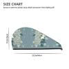 ChenGua White Bauhinia Coral Velvet Dry Hair Cap - Super Absorbent Hair Towel Wrap Microfiber Hair Turban for Women Men view 4