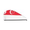 ChenGua Singapore Flag Coral Velvet Dry Hair Cap - Super Absorbent Hair Towel Wrap Microfiber Hair Turban for Women Men view 1