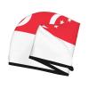 ChenGua Singapore Flag Coral Velvet Dry Hair Cap - Super Absorbent Hair Towel Wrap Microfiber Hair Turban for Women Men view 3