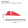 ChenGua Singapore Flag Coral Velvet Dry Hair Cap - Super Absorbent Hair Towel Wrap Microfiber Hair Turban for Women Men view 4