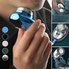 Mini Electric Shaver Pocket Size Waterproof Razor Washable Portable, Mini Electric Razor,Wet Dry Electric Shavers for Men, USB Rechargeable Shaver for Travel, Office (Black) view 2
