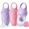 3 Pcs Facial Ice Roller Silicone Mold Reusable for Face Women and Eye Neck Cold Skin Care Tools Freezer De Puff Eye Bags Reduce Migraine Pain Pink 1 + Purple 2 view 1