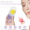 3 Pcs Facial Ice Roller Silicone Mold Reusable for Face Women and Eye Neck Cold Skin Care Tools Freezer De Puff Eye Bags Reduce Migraine Pain Pink 2 + Purple 1 view 3