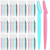 Phyyixs 100 Pcs Eyebrow and Face Razors for Women and Men, Multi-Color Facial Shavers with Protective Covers, Safe for Beginners view 1