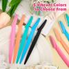 Phyyixs 100 Pcs Eyebrow and Face Razors for Women and Men, Multi-Color Facial Shavers with Protective Covers, Safe for Beginners view 3