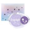 Highlighter Palette, Glitter Highlighter Powder Palette, Dual Colour Mashed Potato Highlighting & Contouring Eyeshadow Palette, Highlighter Makeup Powder for Daily Commutes, Dates (C, Regular size) view 1