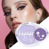 Highlighter Palette, Glitter Highlighter Powder Palette, Dual Colour Mashed Potato Highlighting & Contouring Eyeshadow Palette, Highlighter Makeup Powder for Daily Commutes, Dates (C, Regular size) view 3