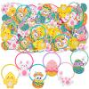 100PCS Easter Hair Ties for Girls Women, Chicks Eggs Bunny No Slip Hair Ties Cute Hair Accessories(100pcs, Easter) view 1