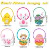 100PCS Easter Hair Ties for Girls Women, Chicks Eggs Bunny No Slip Hair Ties Cute Hair Accessories(100pcs, Easter) view 2