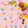 100PCS Easter Hair Ties for Girls Women, Chicks Eggs Bunny No Slip Hair Ties Cute Hair Accessories(100pcs, Easter) view 3
