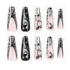 Halloween Press On Nails Glues On False Nails With Designs 1 Sheet Full Artificial Fake Nails For Art Decors view 3