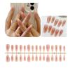 30Pcs Glossy Press On Nails Long Coffin Fake Nails False Nails Stick On Nails Acrylic Nails view 1