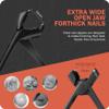 BEZOX Toe Nail Clipper for Thick Nails for Seniors, Nails Clipper Set for Comfort Nail Trimming, Precision Fingernail Clippers - Black view 3