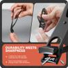 BEZOX Toe Nail Clipper for Thick Nails for Seniors, Nails Clipper Set for Comfort Nail Trimming, Precision Fingernail Clippers - Black view 4
