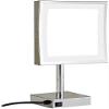 CZCZC Makeup Mirror with LED Lights, 8 Inch Brass 3X Magnification Countertop Vanity Mirror Bathroom Cosmetic Mirror with Switch and Plug view 2