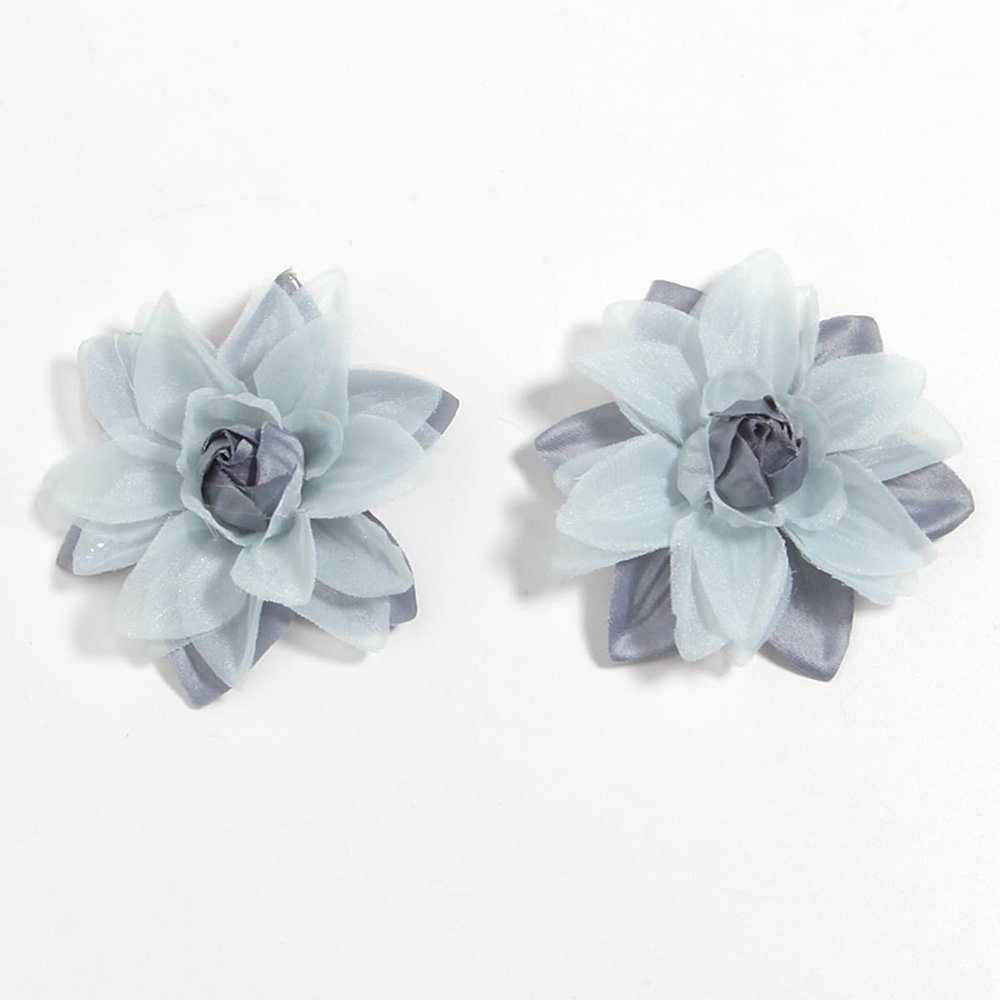 10Pcs/Set 6.3CM 2.5" Fabric Flowers For Women Hair Accessories Chiffon Flower Boutique For Headbands Head Wear (10Pcs Peach, flower)
