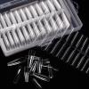 240 Pcs/Set Full Cover-Nails Tips Extra-Long Clear Nails Tips Art Tips Artifical Fingernails For Women view 3