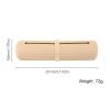 Beige silicone washable makeup pen storage bag view 2