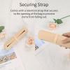 Beige silicone washable makeup pen storage bag view 3
