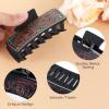 4 Pack Western Hair Clips for Women, Western Claw Clips for Country Girls Vintage Cowhide Hair Accessories Aesthetic Western Cowgirl Stuff for Women Girls Thick Hair view 2