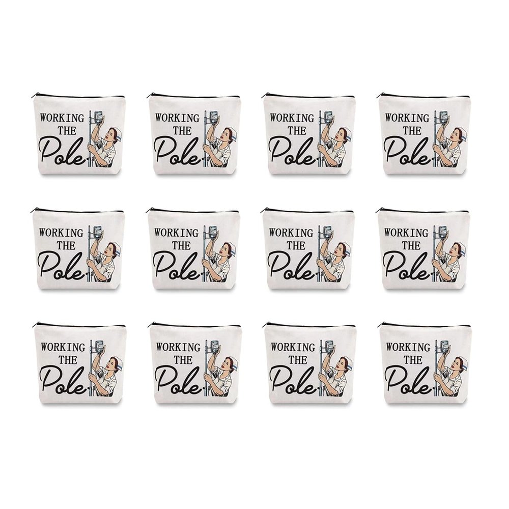 12pcs Nurses Week Gifts Bulk 2025 Nurses Day Gifts Bulk,ICU ER RN Gifts for Nurses Appreciation Graduation Nurse Makeup Bag,Nurse Gifts for Women Nurse Accessories for Work Shopping,Travel