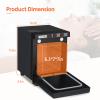 5L Hot Towel Warmer Cabinet for Facials Massage, Esthetician Towel Heating Cabinet Black, Aluminum Chamber,Professional Mini Hot Cabinet for Home Spa, Esthetician, Salon Beauty, Spa Barbershop view 3