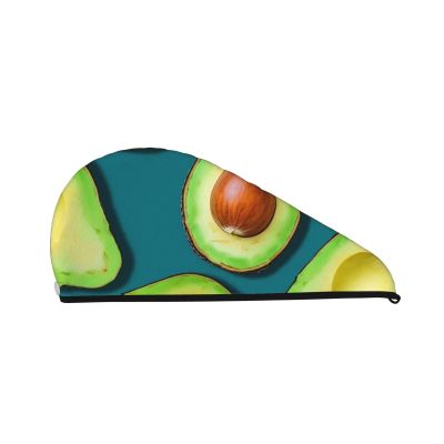 SDTYKHJ Hair Towel Wrap for Women Ultra Absorbent Coral Velvet Dry Hair Cap Fresh Tropical Fruit Hair Drying Towel with Button Quick Dry Bath Cap Hair Turban for Wet Hair Long Hair Curly Hair