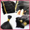 Bulk Hair for Braiding, Straight/Wave Curly 100g No Weft Unprocessed Brazilian Human Hair Braiding Hair for Boho Braids(#1,12INCH/30cm) view 4
