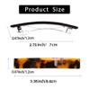 Fsmiling Hair Barrettes for Women French Hair Barrette Clip Small Acetate Hair Clips Barrette No Slip Hair Accessories 3-Pack view 3
