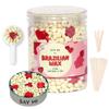 Brazilian Wax Beans | White Chocolate + Rose Extracts | Stripless, Painless Liposoluble Wax for Face Hair Removal, Bikini & Underarms | Special Edition for Sensitive Skin, 130 grams view 1