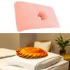 FashionCha Salon Massage Table Towel, Absorbent Towel, Reusable Washable Face Pillow Towel with Hole for Massage Bed, SPA, Orange view 4
