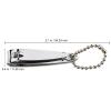 1pc Small Curved Edge Beauticom Stainless Steel Nail Clipper - Professional Ultra Sharp Sturdy Silver Finger Nail and Toe Nail Cutters for Acrylic Nails Grooming Manicure view 2