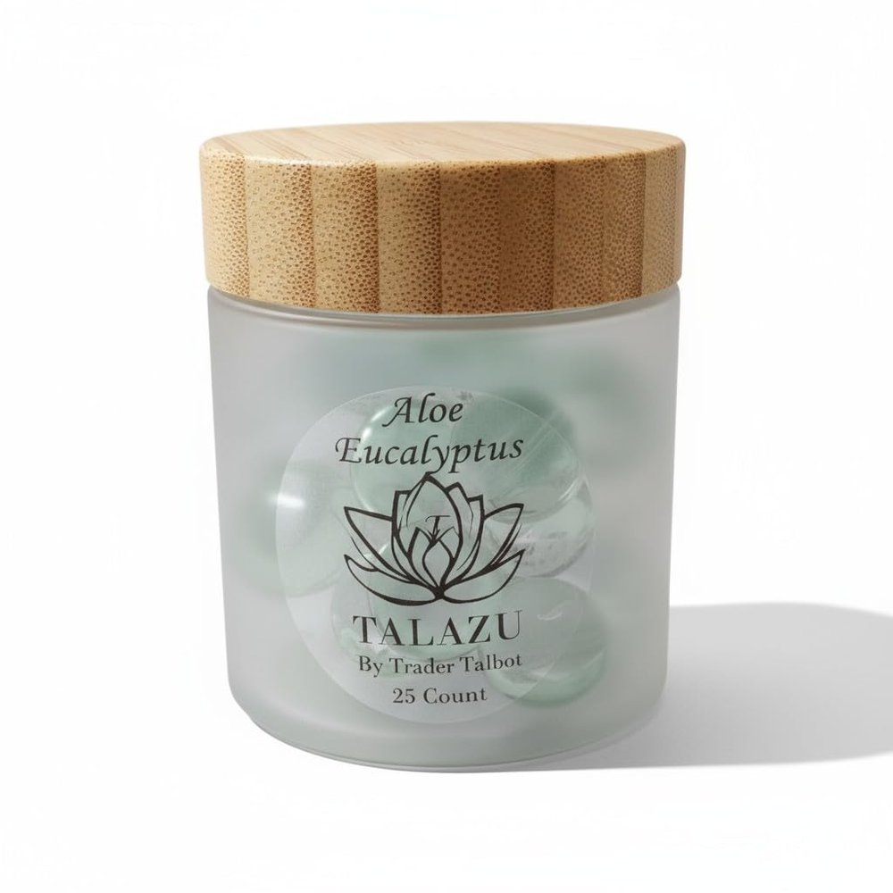 Eucalyptus & Aloe Bath Pearls (25 Count)  Aromatherapy Bath Oil Beads for Stress Relief, Relaxation & Soft Skin