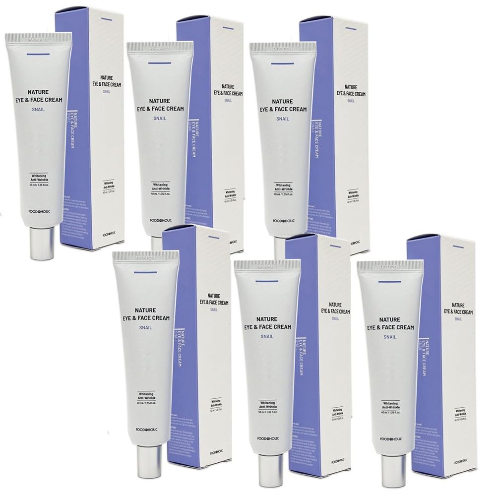 3W Clinic Foodaholic Nature Snail Eye & Face Cream 40ml x 6EA/ANTI-AGING,WRINKLE/Korea-Beauty/Korea Made