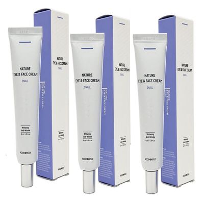 3W Clinic Foodaholic Nature Snail Eye & Face Cream 40ml x 3EA/ANTI-AGING,WRINKLE/Korea-Beauty/Korea Made