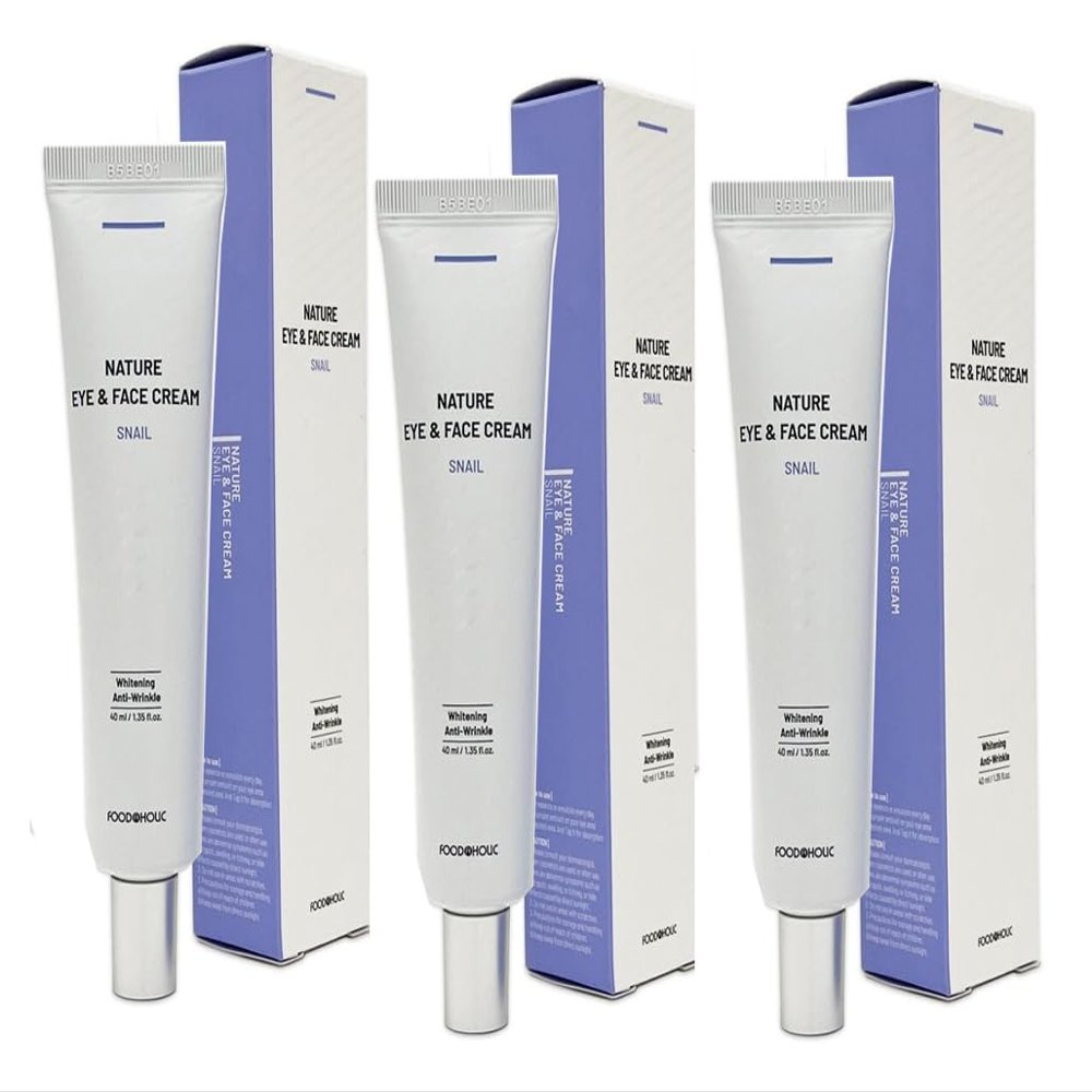 3W Clinic Foodaholic Nature Snail Eye & Face Cream 40ml x 3EA/ANTI-AGING,WRINKLE/Korea-Beauty/Korea Made