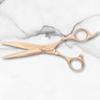 6 Inch Rose Gold Hair Cutting Scissors - Professional Shears for Hairdressers and Barbers - 440C Stainless Steel With Gold Titanium Coating - Wet or Dry Haircutting view 3