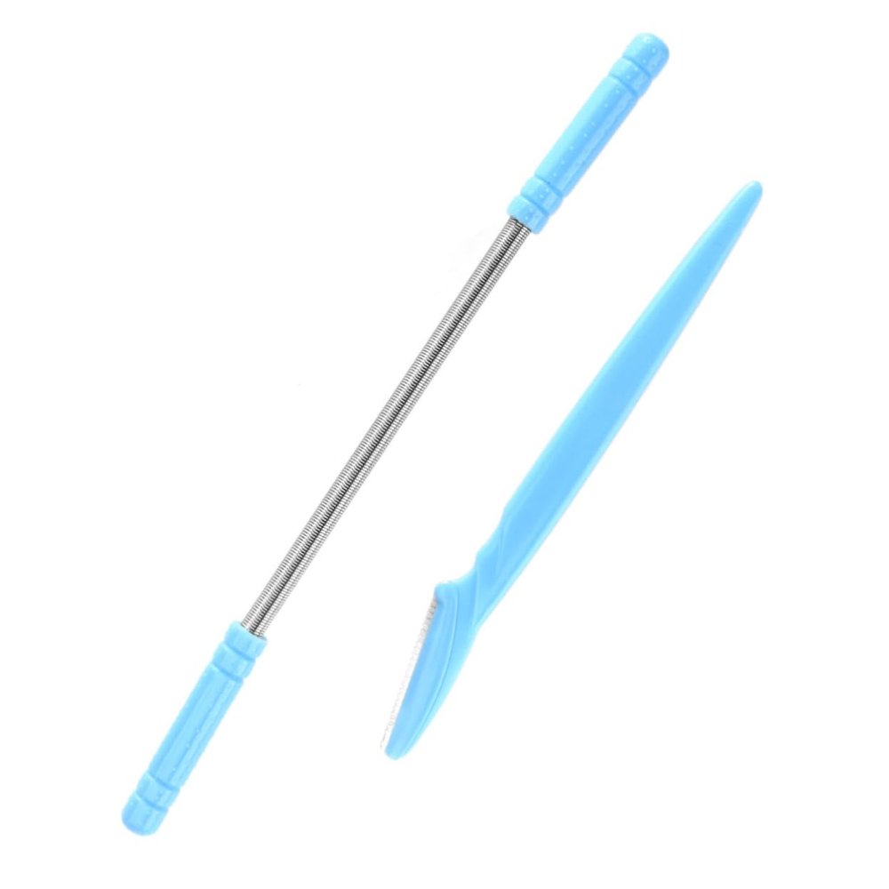 Didiseaon 2pcs Face Hair Removal Tool Threaded Spring Epilator Eyebrow Razor Hair Removal for Women for Forehead Cheeks Upper Lip