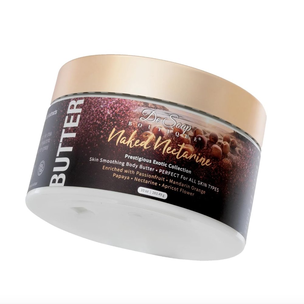 De Soap Boutique Women's Natural Nourishing Body Skin Smoothing Body Butter in Naked Nectarine