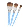 Bdellium Tools Professional Makeup Brush - Blue Double Dome Blender 3pc Brush Set view 1
