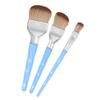 Bdellium Tools Professional Makeup Brush - Blue Double Dome Blender 3pc Brush Set view 4